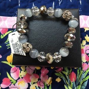 Macy’s beaded crystal ball bracelet